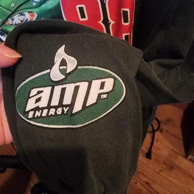 Dark green hooded sweatshirt with Earnhardt Jr Amp and Nascar Dale Earnhardt logo