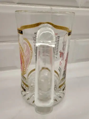 Nebraska Huskers Football 1970 National Champions Glass Mug Beer Stein Devaney
