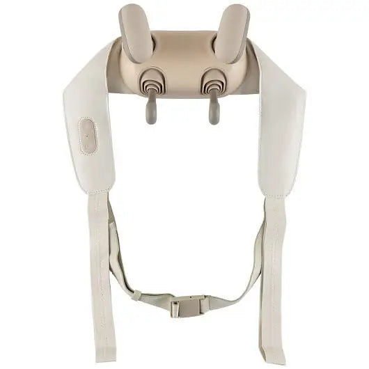 Neck Shoulder Massager with 2 Heat Levels for Pain Relief-Beige - Massager