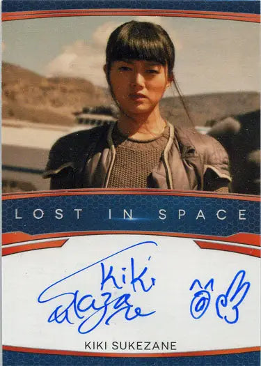 Autographed trading card of Kiki Sukezane as Aiko Watanabe from Netflix Lost in Space