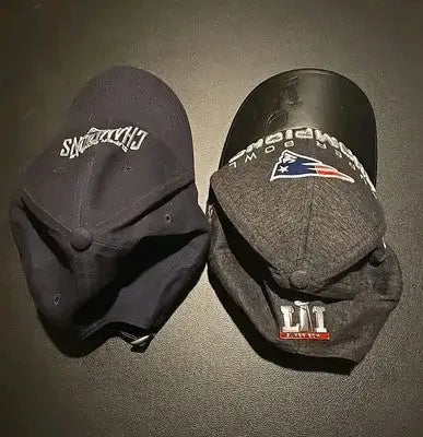 Two New England Patriots Super Bowl Champs hats lot of 2 LI and LIII