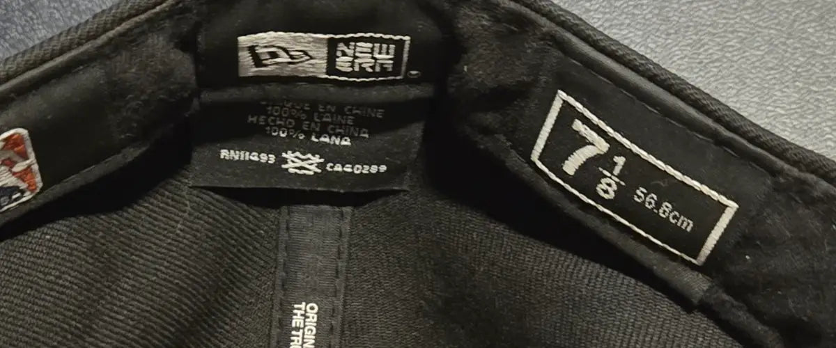 Black New Era 59FIFTY Utah Jazz fitted hat interior showcasing premium craftsmanship