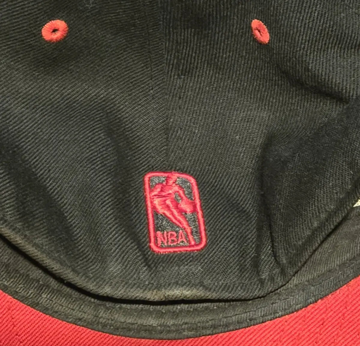 Black and red New Era 59FIFTY Utah Jazz NBA fitted hat on a product page