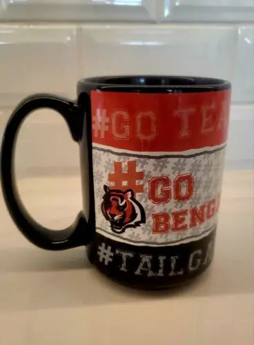 Officially licensed Cincinnati Bengals Black Mug for Game Day and Tailgate events