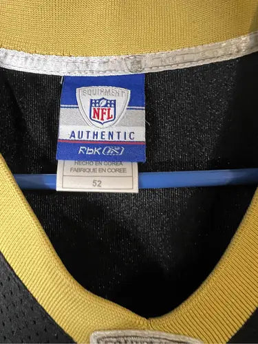 Black and yellow Orleans Saints Drew Brees stitched jersey with Reebok size 52 tag