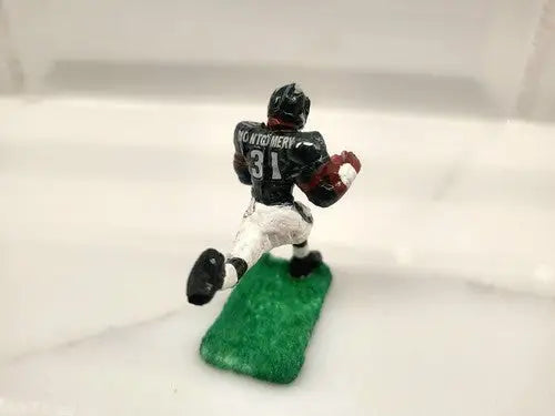 Football player figurine of Wilbert Montgomery for Philadelphia Eagles NFL custom figure