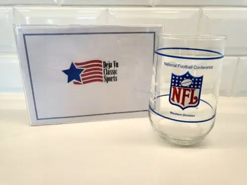 NFL Vintage National Football Conference Western Division glass for beverages