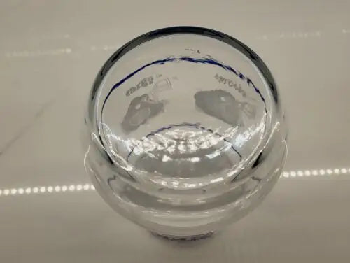 Clear glass spherical vase for NFL Vintage National Football Conference Western Division