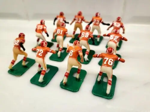 Miniature Buccaneers electronic football players figurines for NFL vintage display