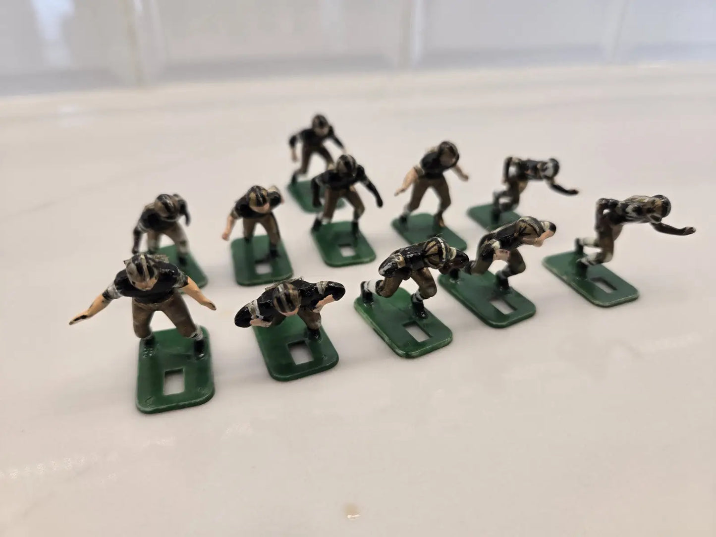 Vintage metal football figures from NFL Vtg 1970’s Tudor New Orleans Saints Electronic set