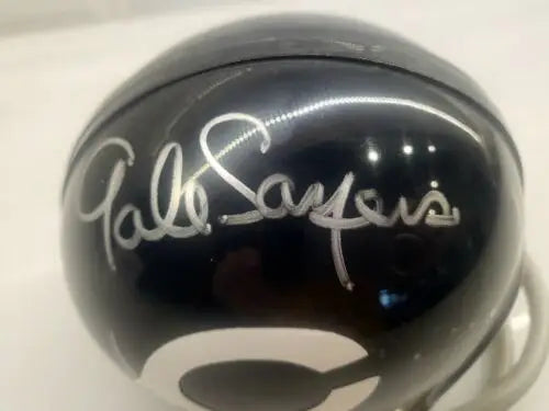 Autographed Chicago Bears mini-helmet signed by Gale Sayers with COA