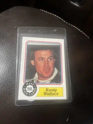 Rusty Wallace 88 Maxx Racing Rookie trading card in protective case for collectors