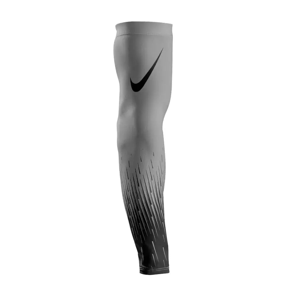 Gray and black Nike Adult Pro Flood Sleeve for optimal athletic compression