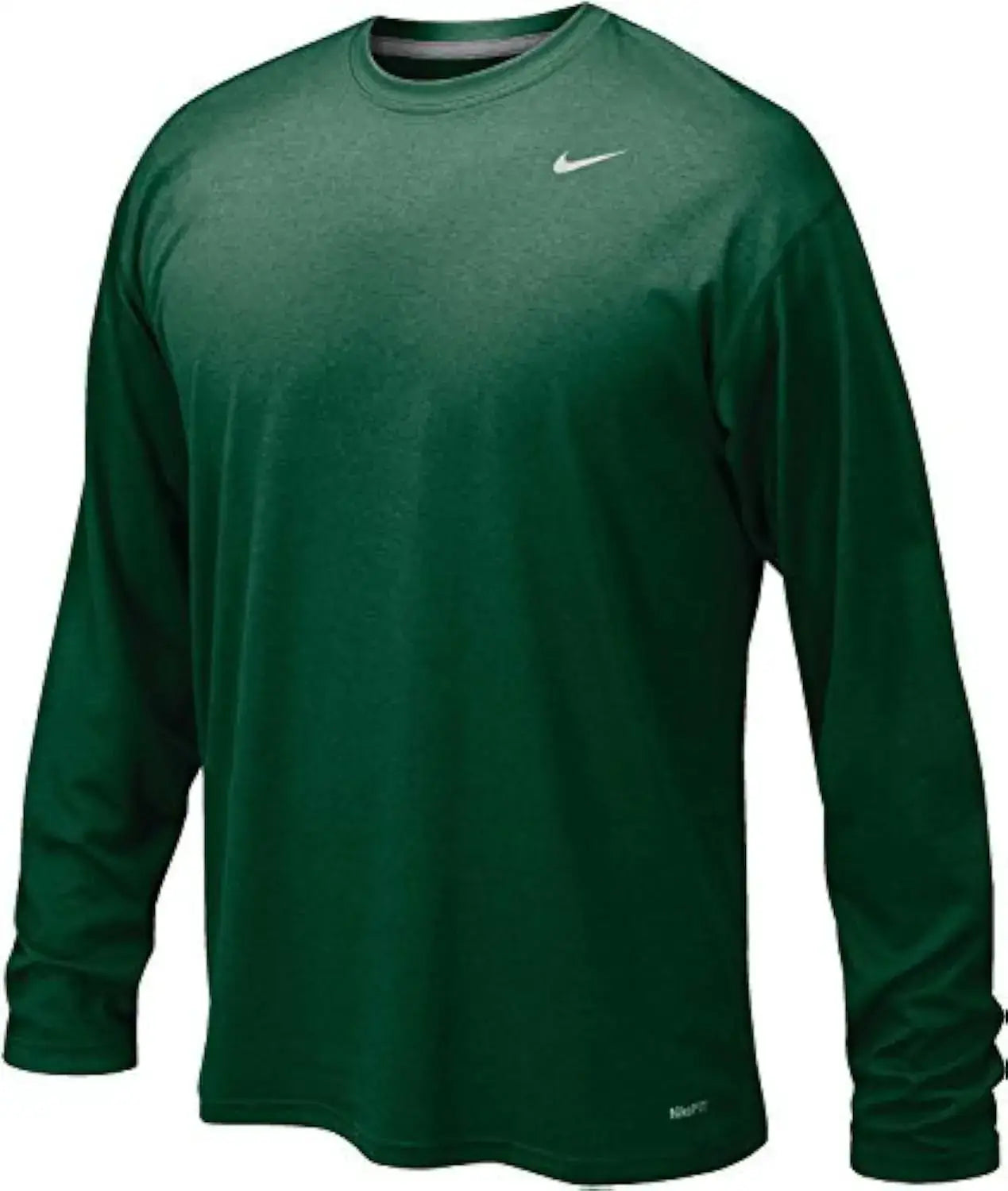 Green long-sleeve Nike athletic performance shirt in Extra Large size