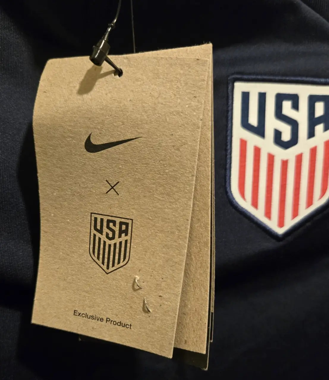 Nike Dri-Fit U.S. Soccer slim fit jacket apparel tag displayed on XS BNWT