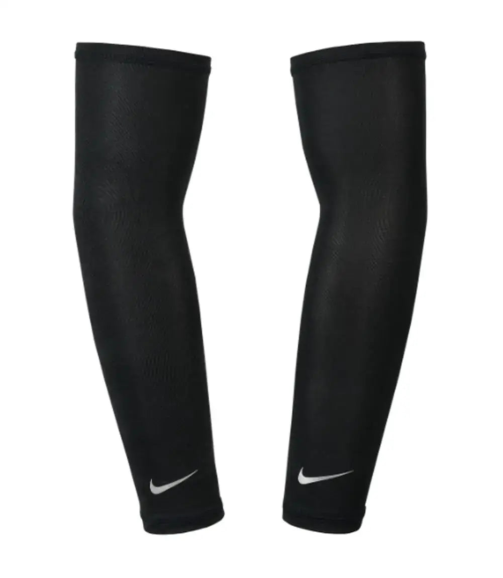 Black Nike Dri-Fit UV Solar Arm Sleeves for sun protection and comfort
