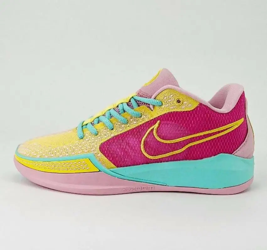 Vibrant Nike Sabrina 1 Ep Red Yellow Pink athletic shoe with colorful details and fast shipping