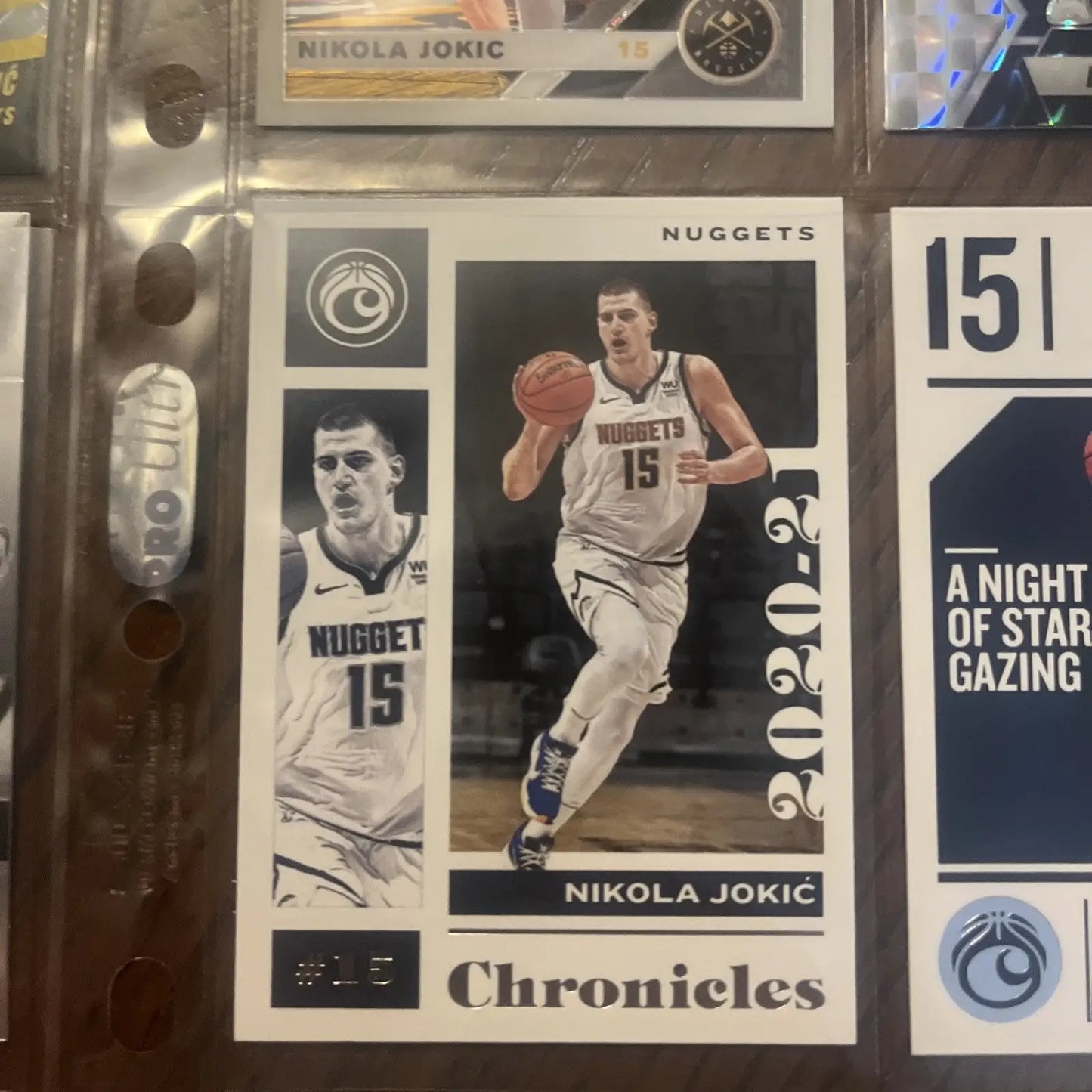 Nikola Jokić basketball card from a valuable card lot of trading cards