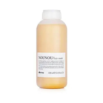 Light yellow Nounou Nourishing Repairing Mask bottle for highly processed or brittle hair