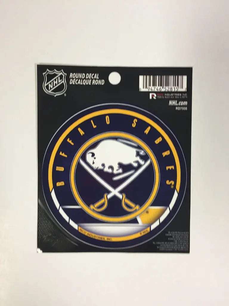 Officially licensed NHL Buffalo Sabres logo decal for avid sports fans and collectors