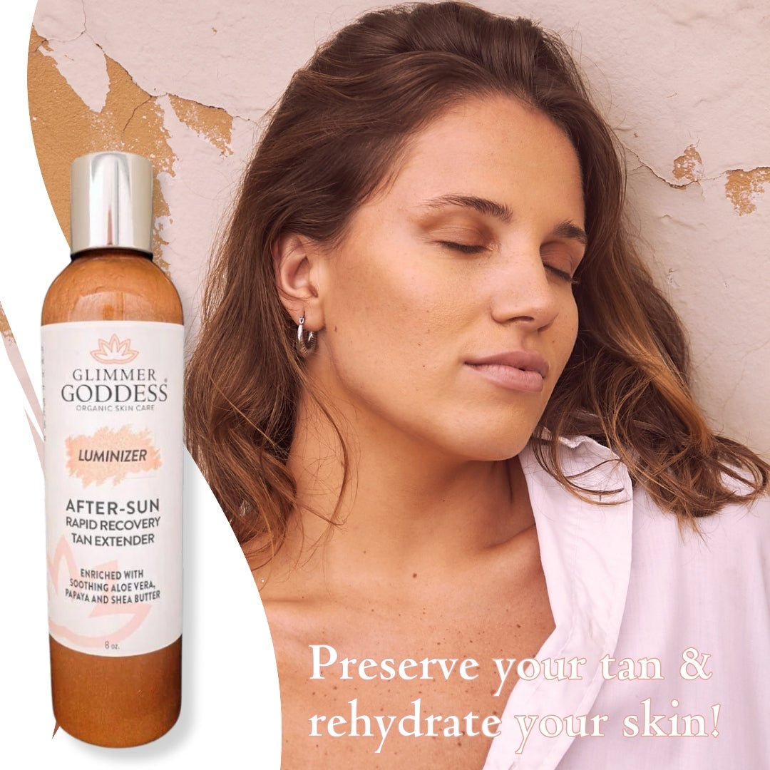 Organic After Sun Lotion & Tan Extender + Aluminizing Shimmer