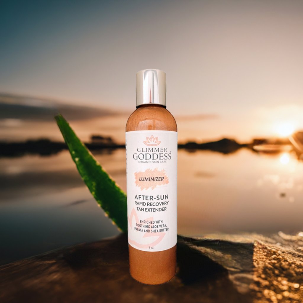 Organic After Sun Lotion & Tan Extender + Aluminizing Shimmer