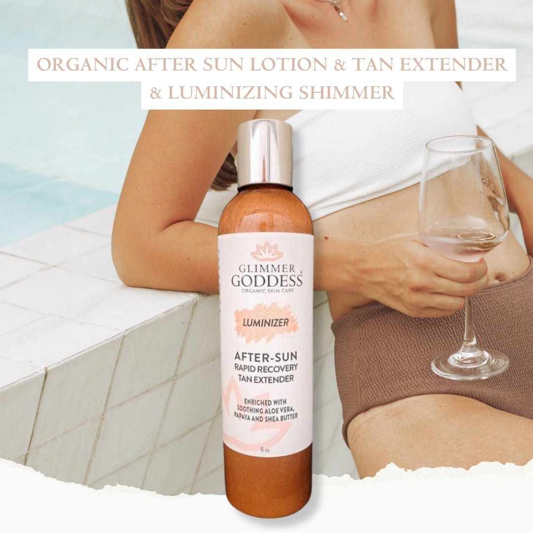 Organic After Sun Lotion & Tan Extender + Aluminizing Shimmer