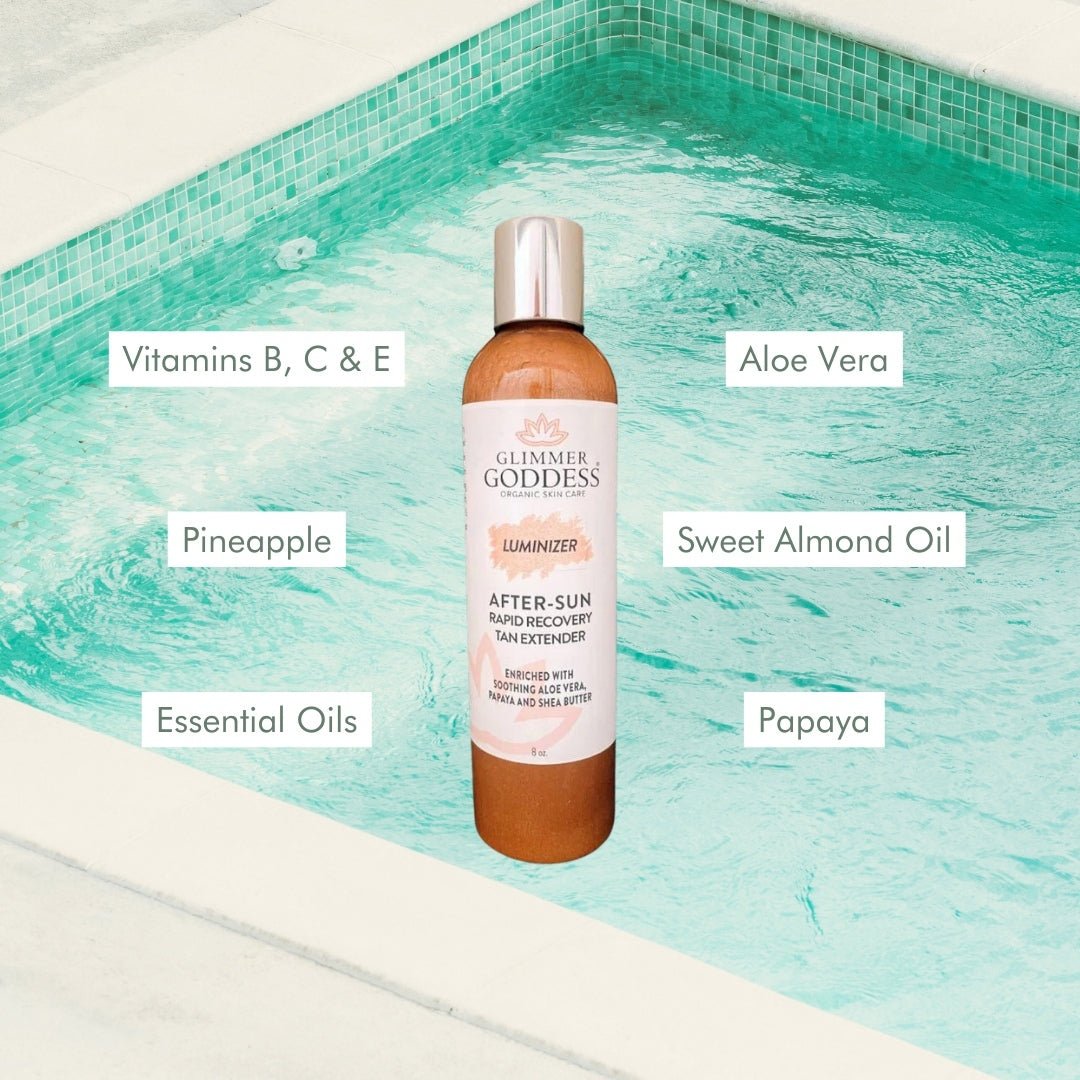 Organic After Sun Lotion & Tan Extender + Aluminizing Shimmer