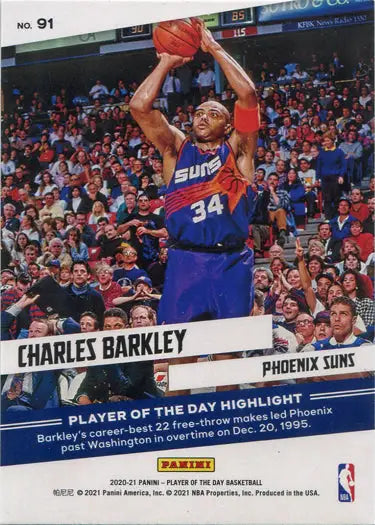 Basketball player in purple Phoenix Suns jersey shooting on Panini Tango Parallel Card