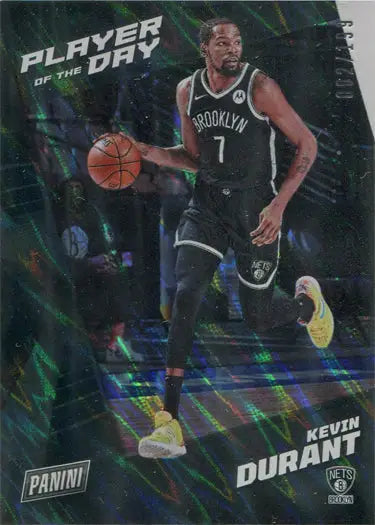 Basketball trading card of Kevin Durant in action, Panini Lava Parallel Base Card