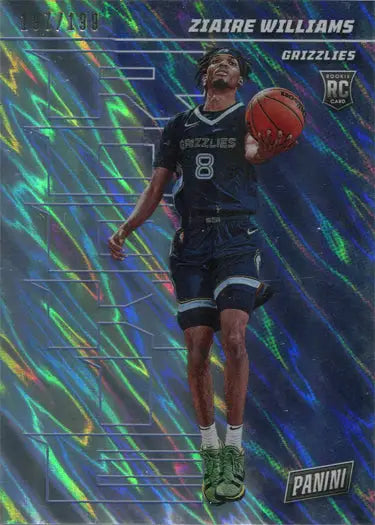 Basketball trading card of Z. Williams in dark uniform for Lava Parallel Base Card 68