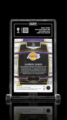 Graded LeBron James basketball card from Panini Select LeBron Orange Flash Prizm series