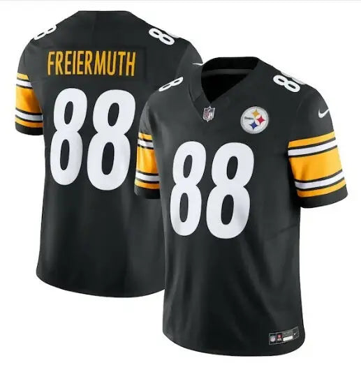 Black Pat Freiermuth Pittsburgh Steelers Nike Vapor F.U.S.E. Limited Jersey with 88 and Freiermuth on back