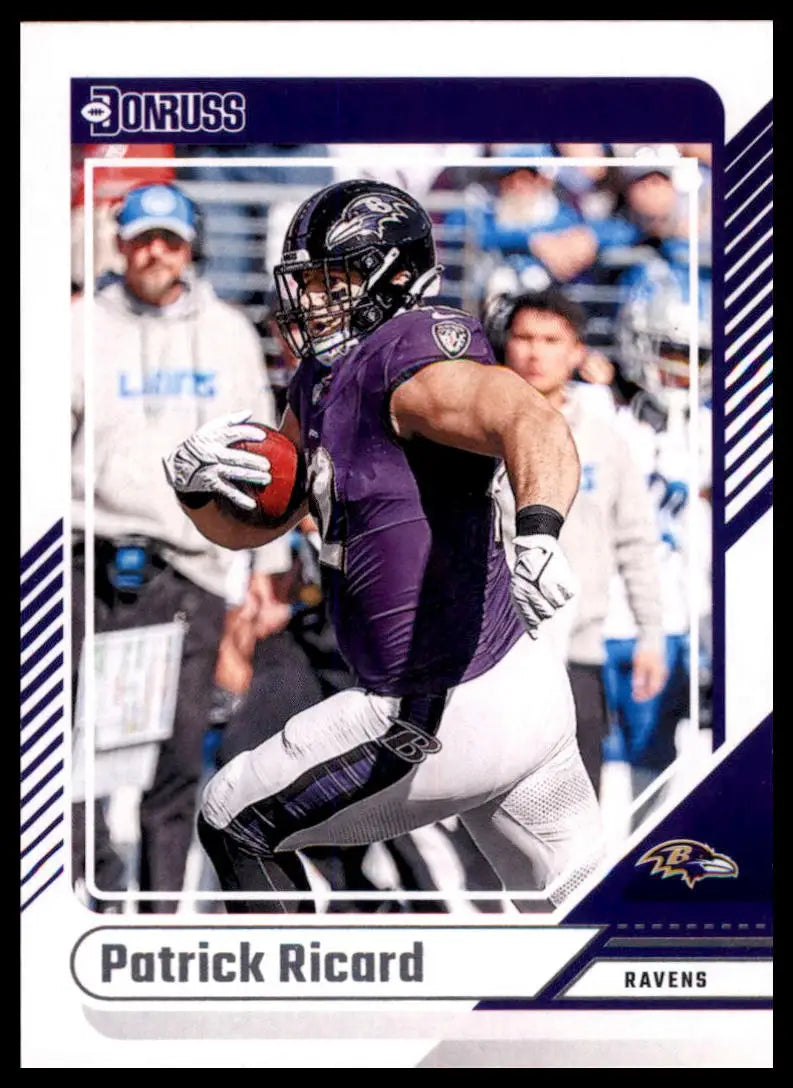 Patrick Ricard football card from 2024 Donruss Baltimore Ravens product