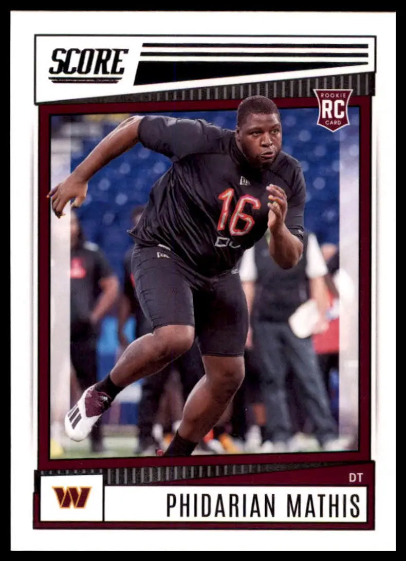 Phidarian Mathis rookie card 2022 Score #360 Washington Commanders collectible
