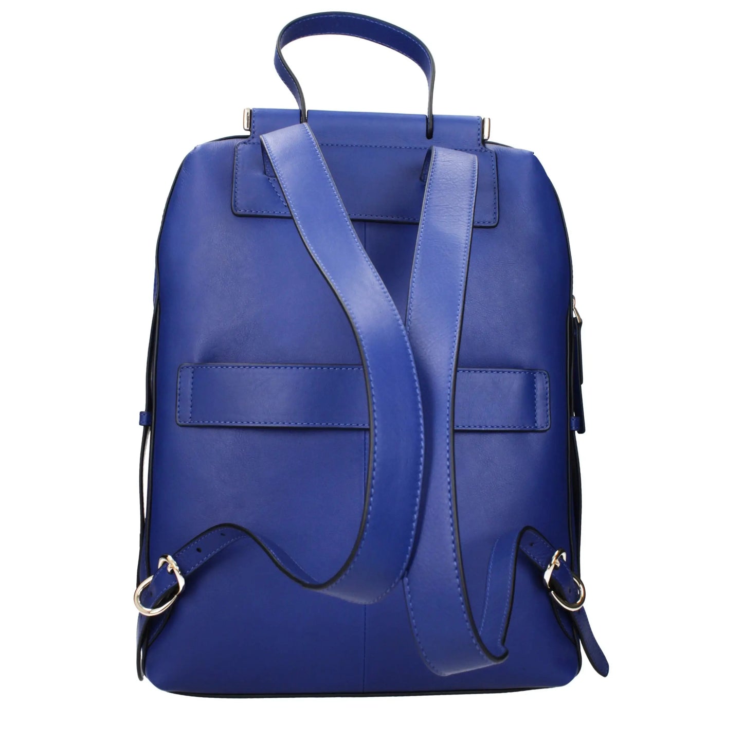 Piquadro Blue Leather Backpack - Backpack
