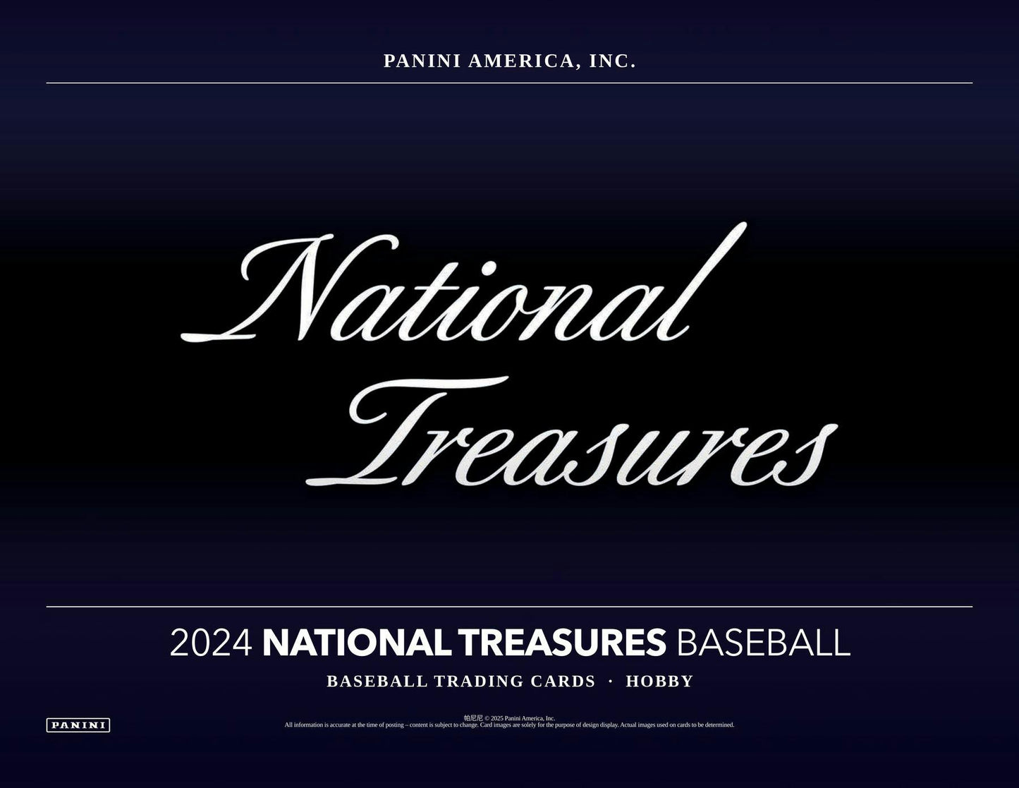 2024 Panini National Treasures Baseball Hobby Box