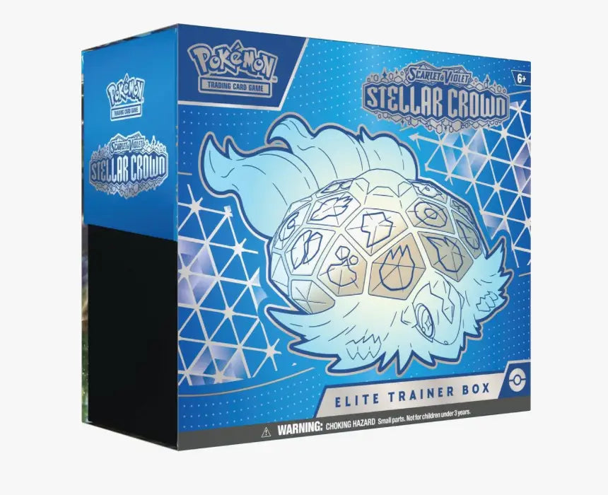 Pokémon Stellar Crown Elite Trainer Box for Pokémon TCG enthusiasts and collectors