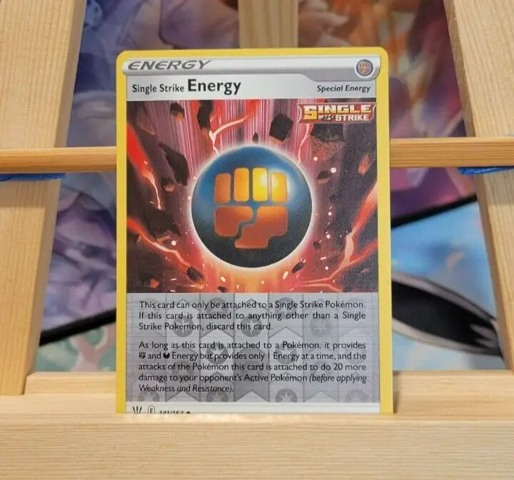Single Strike Energy Pokémon TCG Card 141/163 for energy and strategy in gameplay