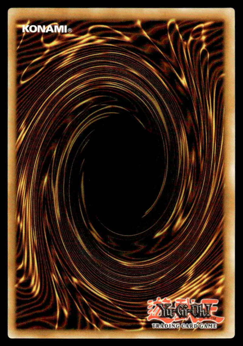 Yu-Gi-Oh Trading Card back with brown and black spiral, featuring Spright Red design