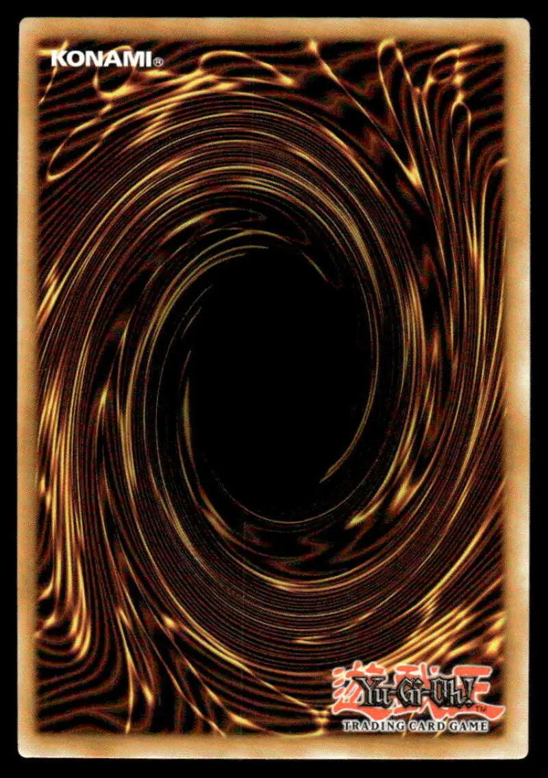Yu-Gi-Oh trading card back with brown and gold vortex pattern for Icejade Creation Aegirocassis