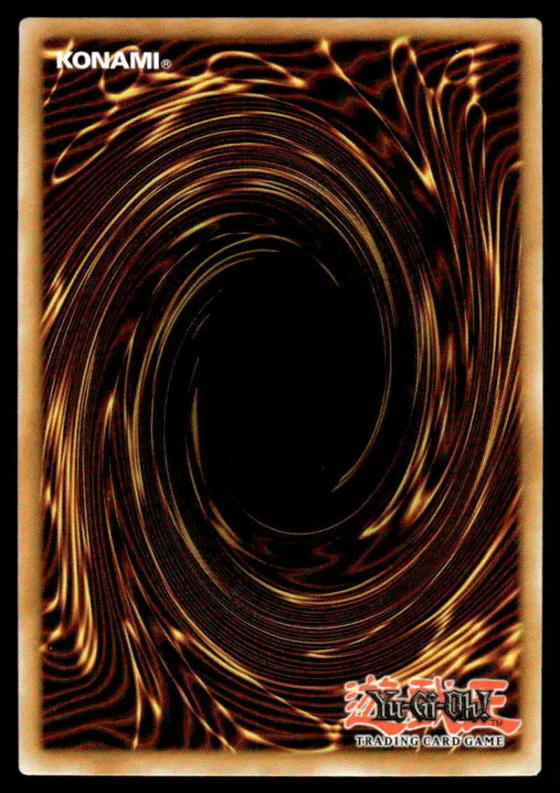 Yu-Gi-Oh trading card back design featuring a brown and gold spiral vortex pattern