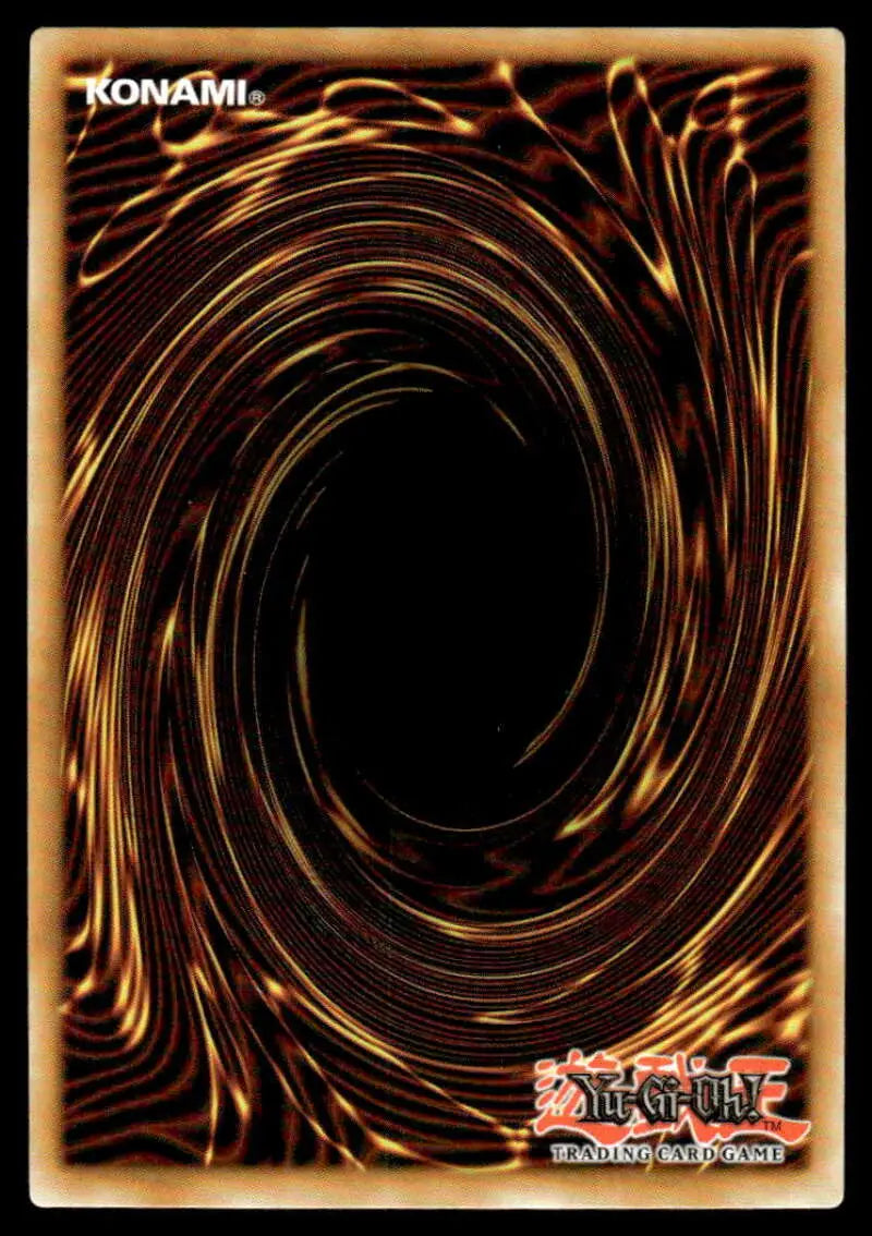 Yu-Gi-Oh trading card back with brown and black spiral vortex pattern for Thawing Mountains