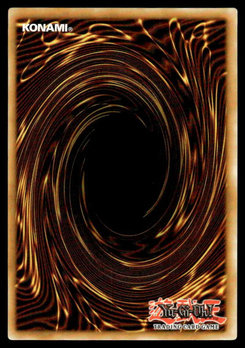 Classic Yu-Gi-Oh! card back with brown and gold spiral for Melffy Pinny card