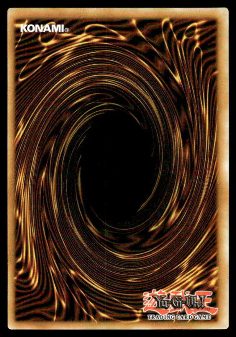 Swirling golden-brown vortex pattern of trading card backs in POTE-EN035 Propa Gandake