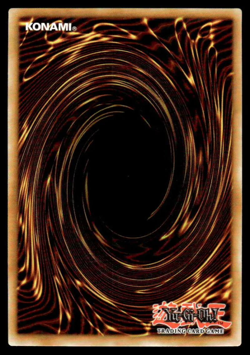 Yu-Gi-Oh trading card back with brown and black spiral for POTE-EN039 Hydralander Orbit