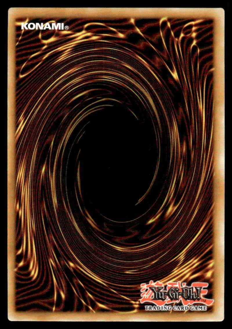 Yu-Gi-Oh trading card back with brown and gold vortex pattern for POTE-EN070 Branded Expulsion