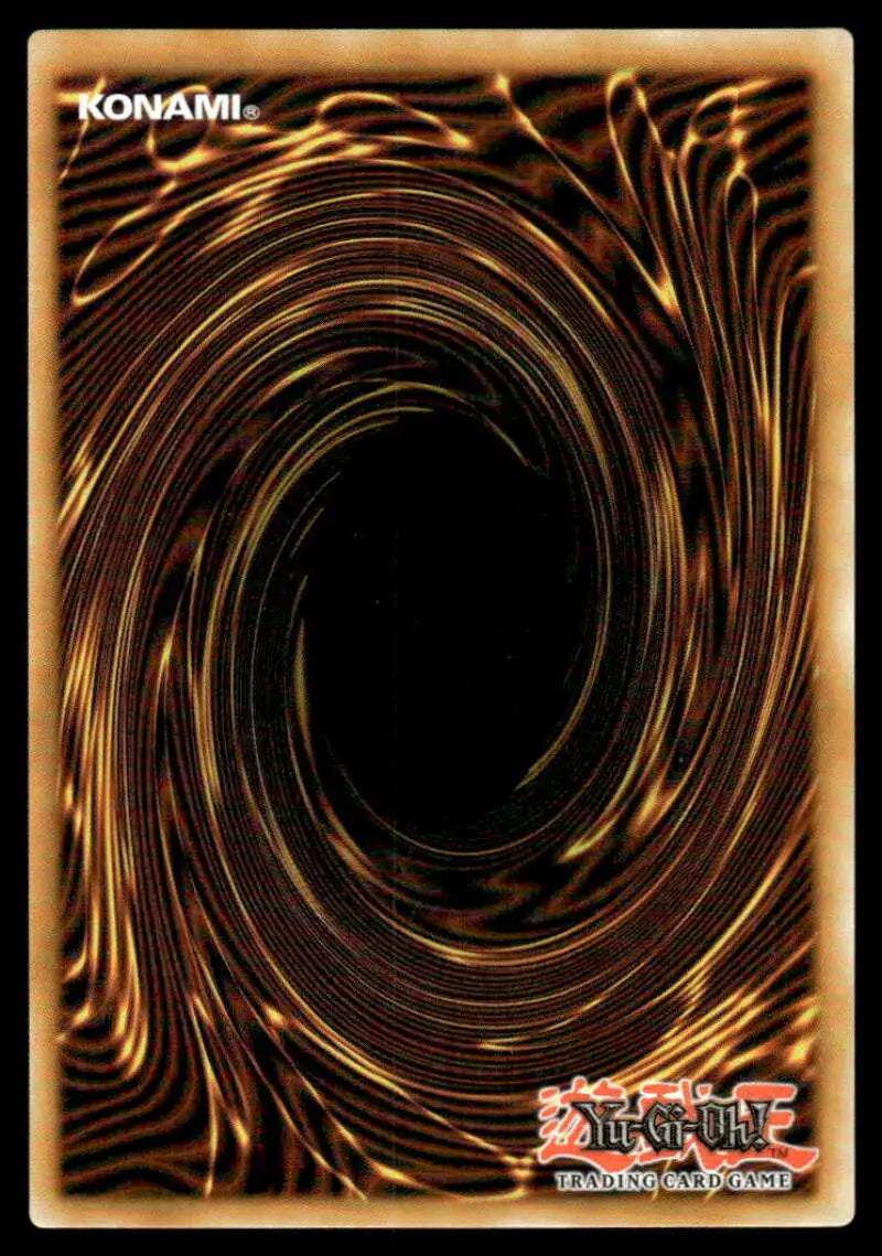 Swirling brown and gold vortex pattern on Tearlaments Metanoise Yu-Gi-Oh trading card