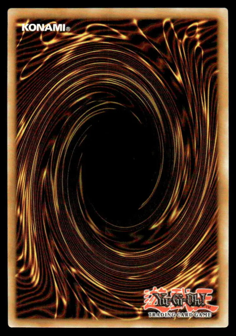 Yu-Gi-Oh trading card back with brown and black spiral vortex pattern for POTE-EN074 Vernusylph
