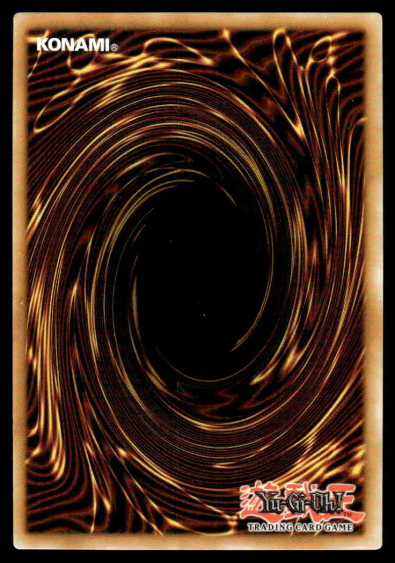 Yu-Gi-Oh! Trading Card back with brown and gold spiral vortex for Flower Buds PSA